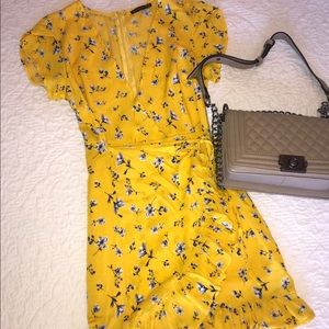 ZAFUL yellow with blue dress